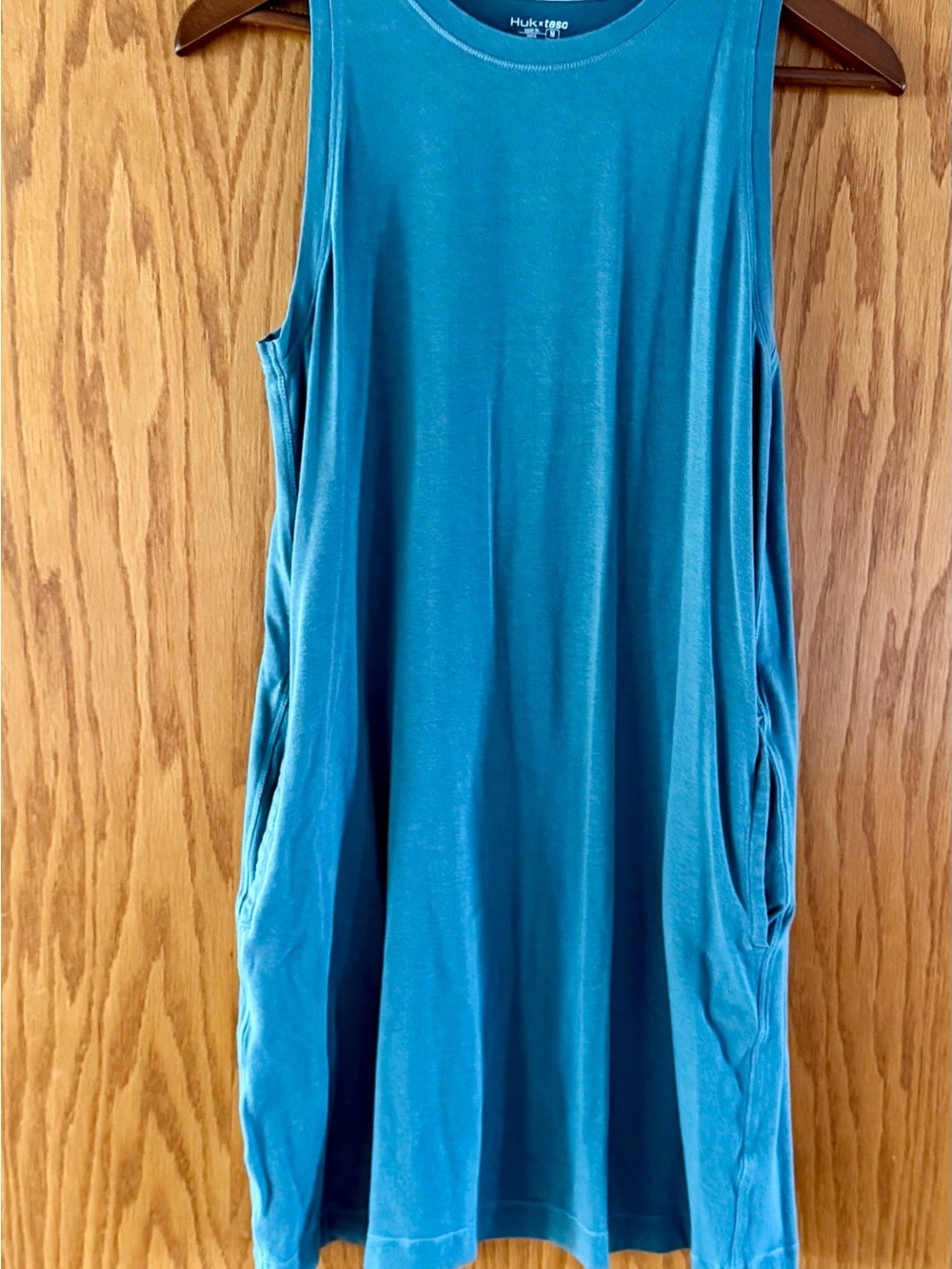 Huk Teal Swing Tank Dress